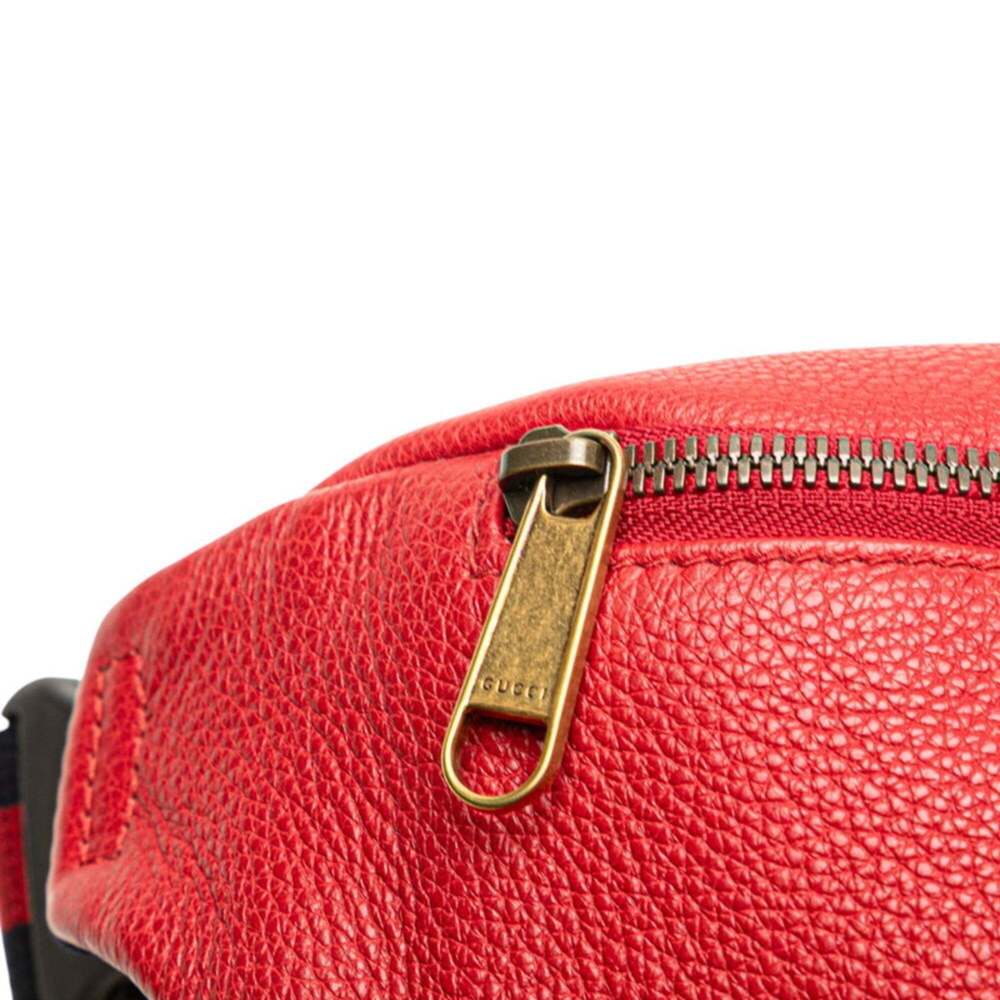 GUCCI Authentic Red Leather Fanny Pack - Picture 6 of 10